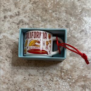 Starbucks Been There Series Collectible California 2oz expresso cup/ornament.
